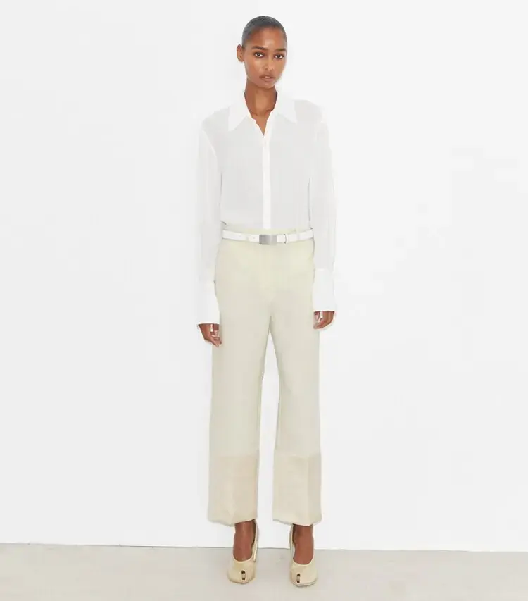 Cropped Crepe Pant - Image 2