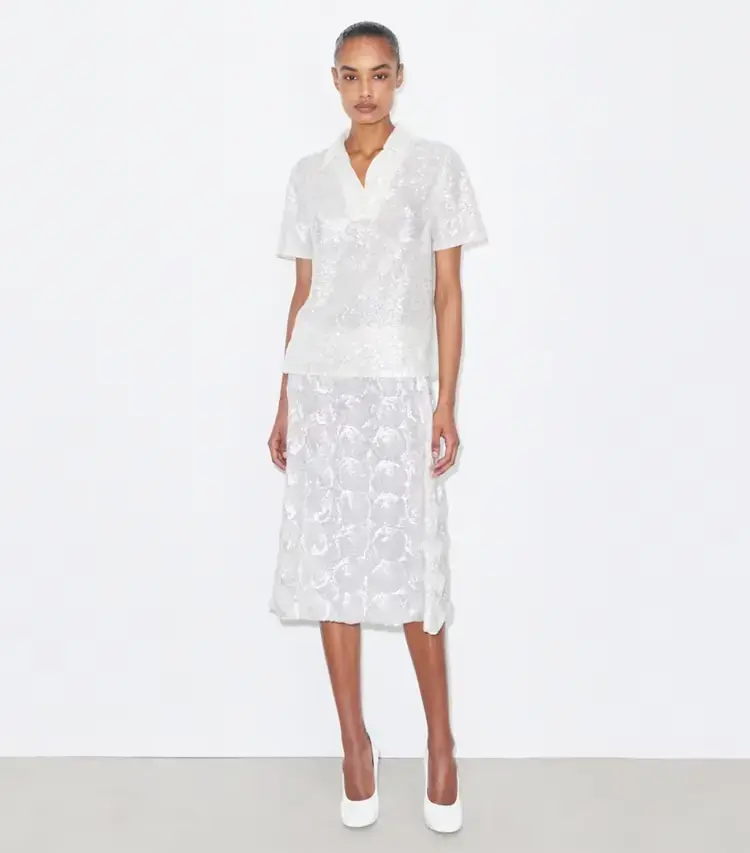 Embellished Sequin Skirt - Image 2