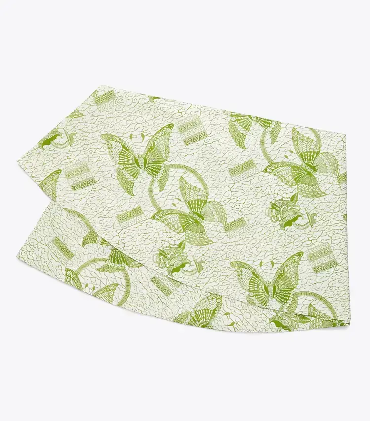 Butterfly Batik Round Tablecloth, 108"