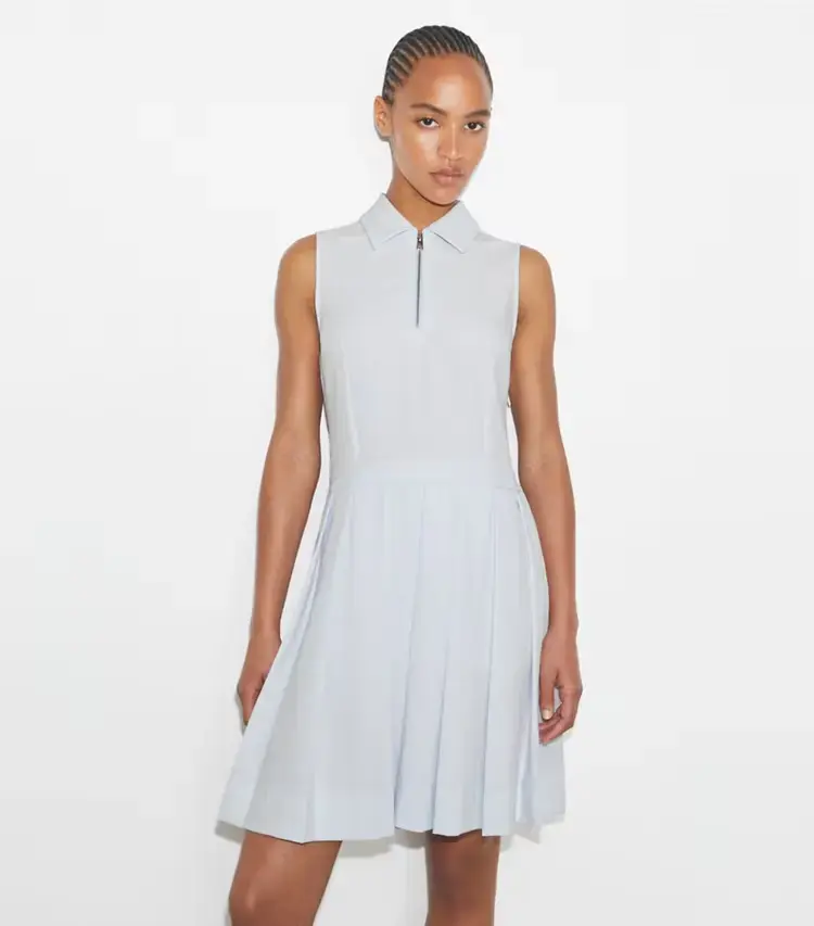 T Monogram Jacquard Pleated Golf Dress - Image 2