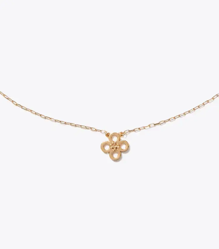 Forget Me Not Clover Pendant Necklace - Image 2