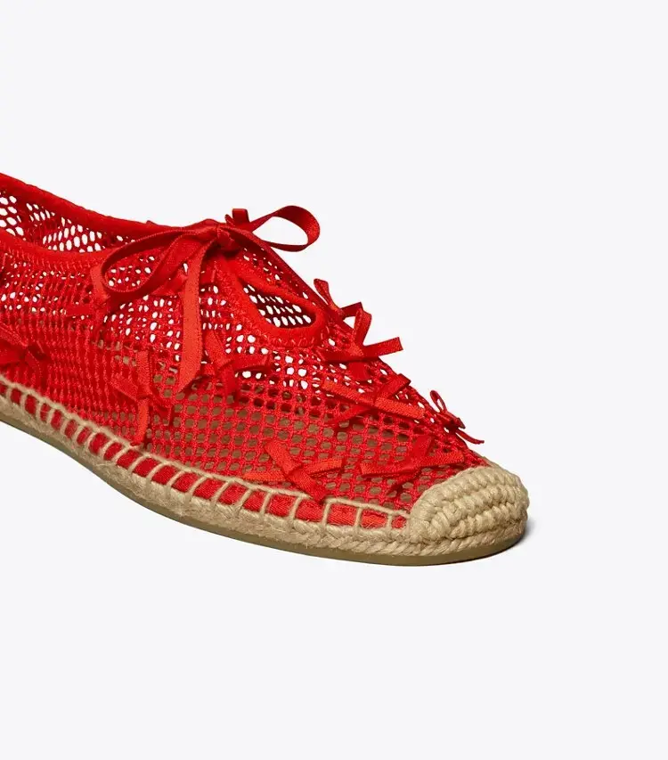 Mini Bow Mesh Espadrille - Image 3