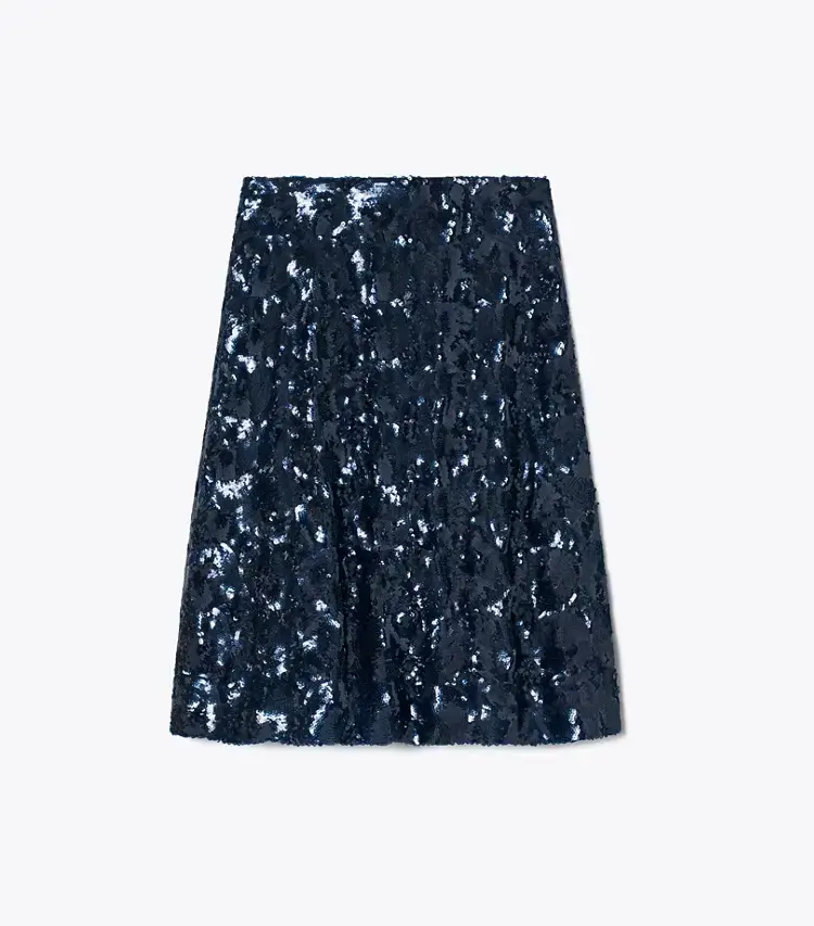 Embellished Sequin Skirt