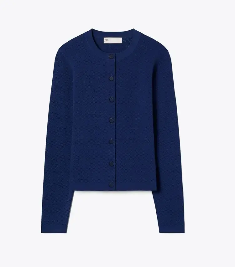 Pointelle Viscose Cardigan