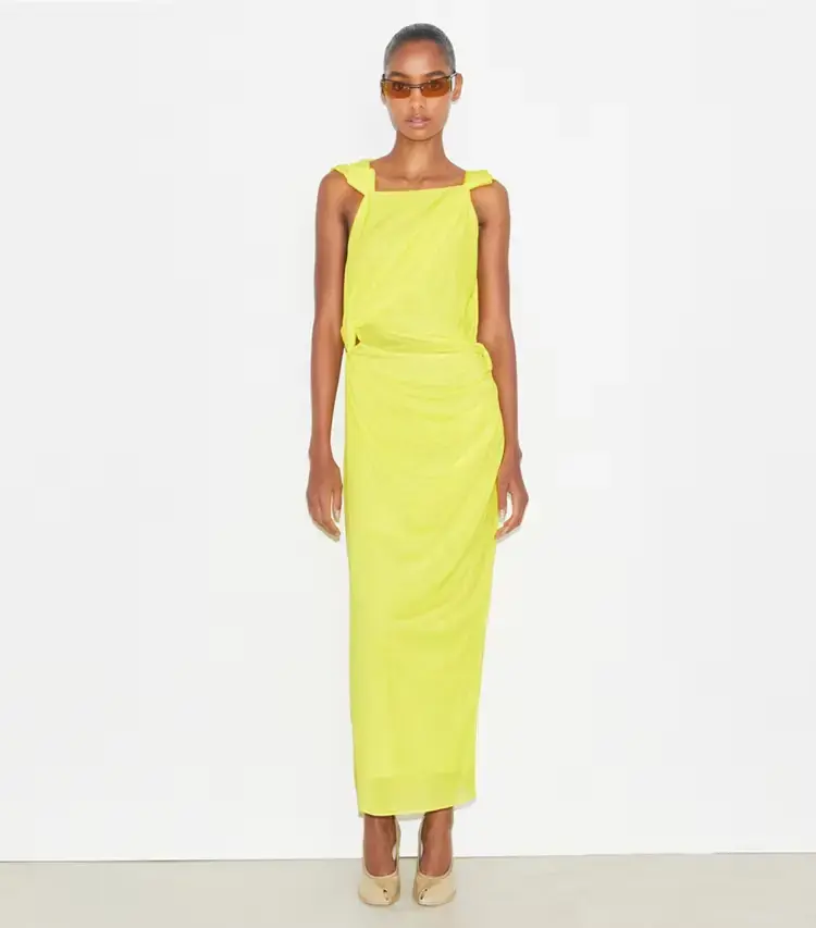 Viscose Knot Dress - Image 2