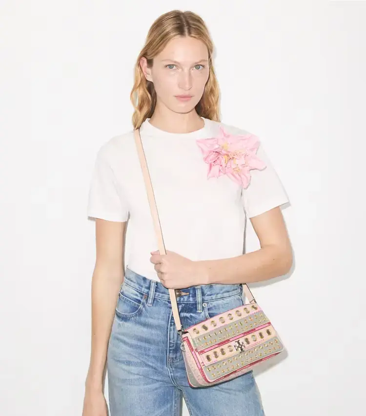Small Charlie Embellished Shoulder Bag - Image 3