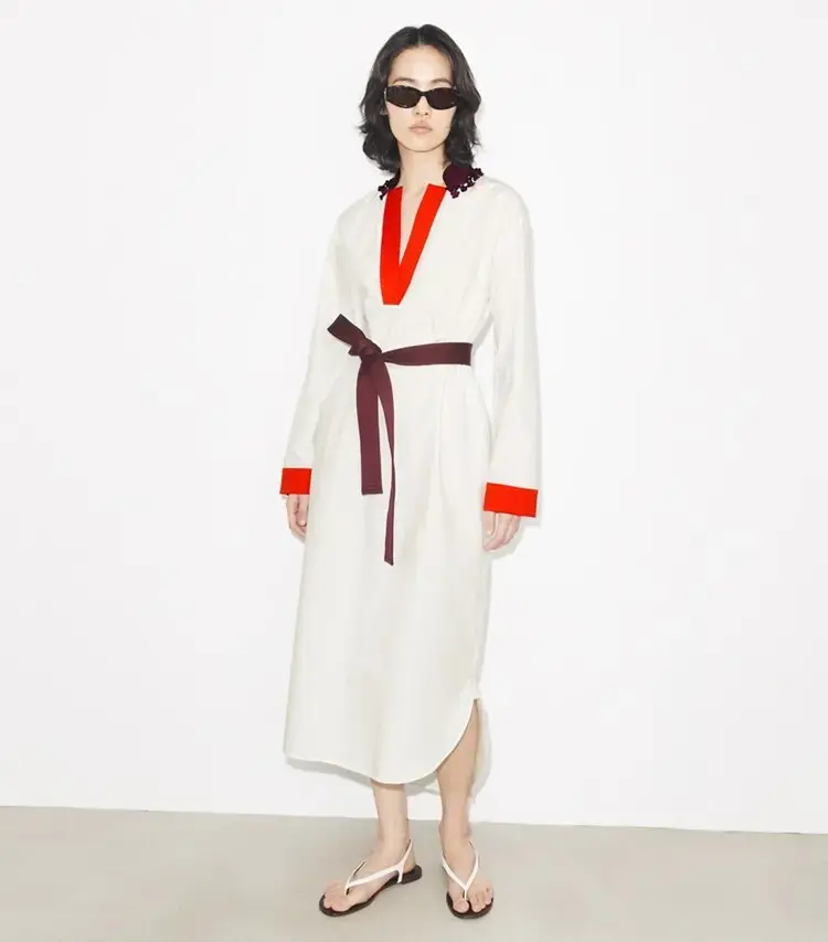 Belted Cotton Tunic - Image 2