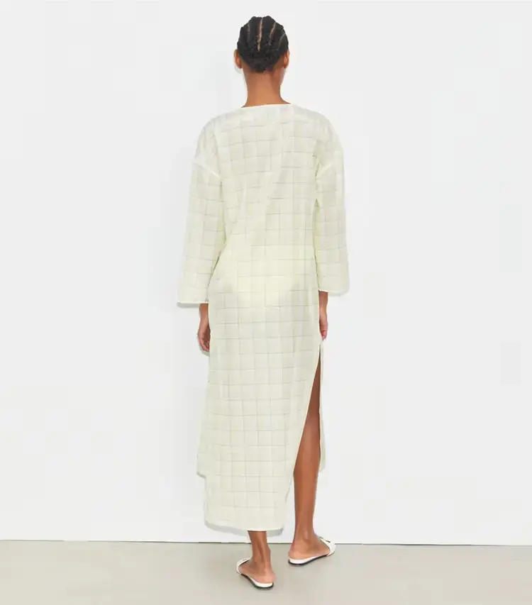 Plaid Cotton Caftan - Image 3