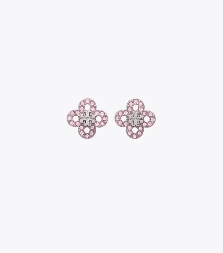 Forget Me Not Clover Stud Earrings