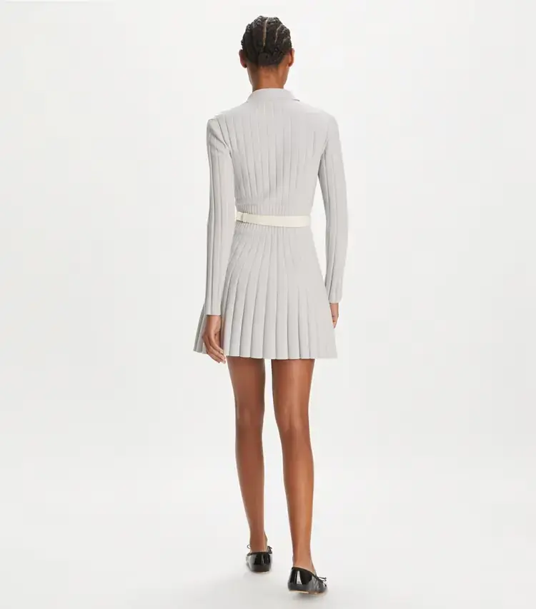 Viscose Knit Polo Dress - Image 4