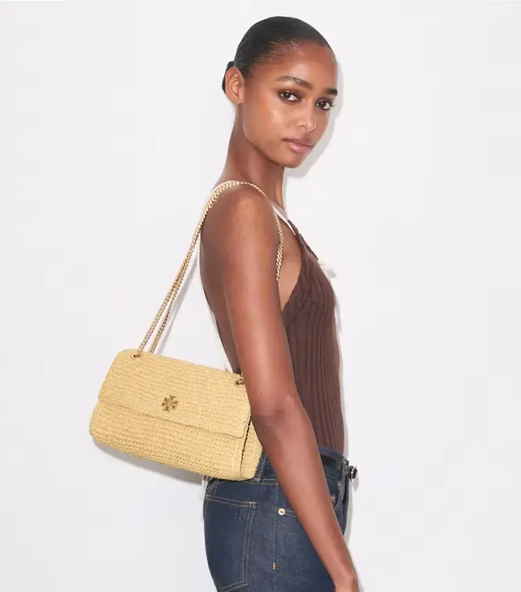 Kira Turnlock Woven Shoulder Bag - Image 2