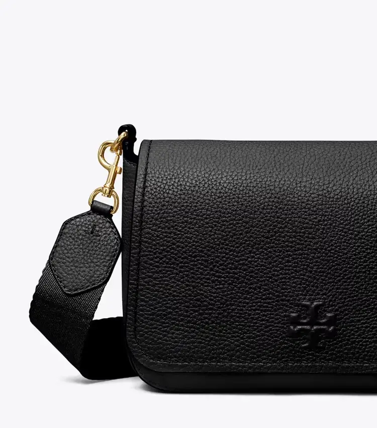 Leather Flap Crossbody - Image 3