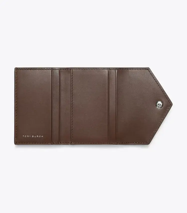 T Monogram Contrast Embossed Small Envelope Wallet - Image 4