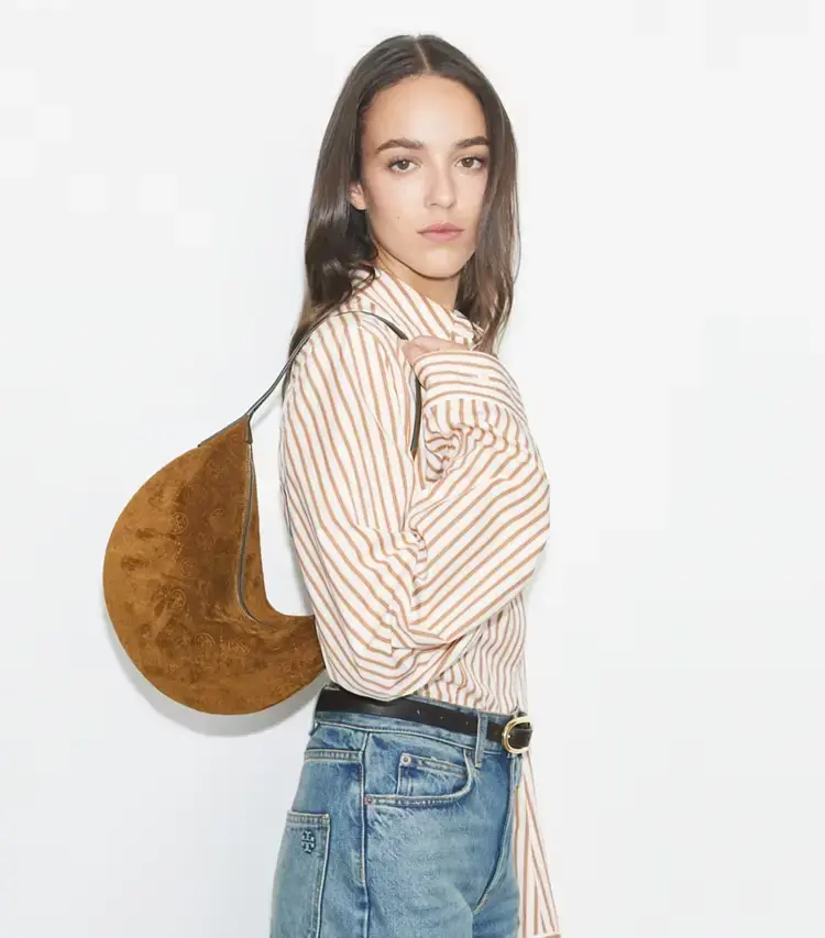 T Monogram Suede Small Balloon Bag - Image 2