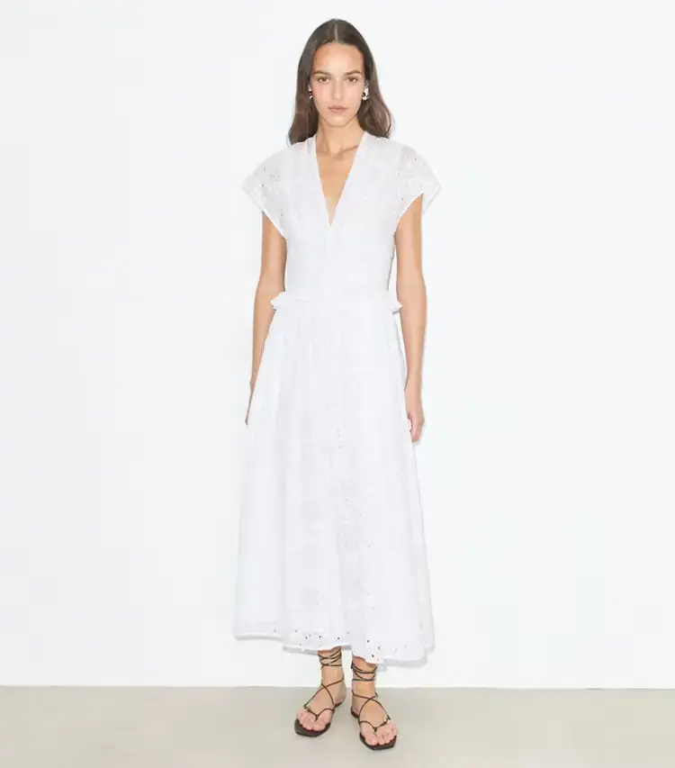Eyelet Cotton Dress - Image 2