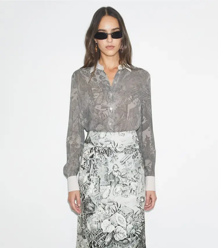 Printed Viscose Shirt - Image 2