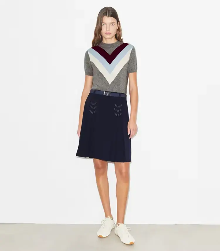 Pleated Stretch Golf Skirt - Image 2