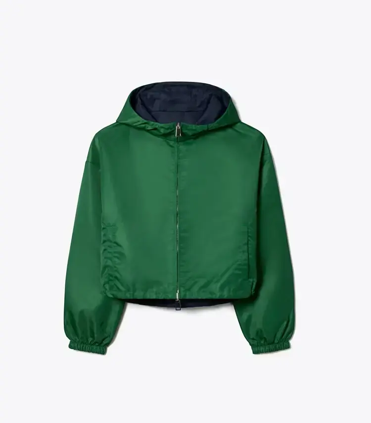 Reversible Cropped Nylon Jacket