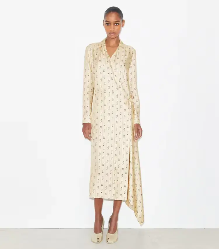 Silk Wrap Dress - Image 2