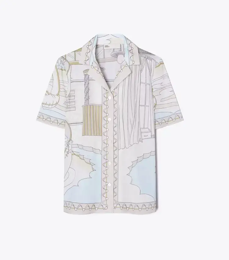 Printed Camp Shirt