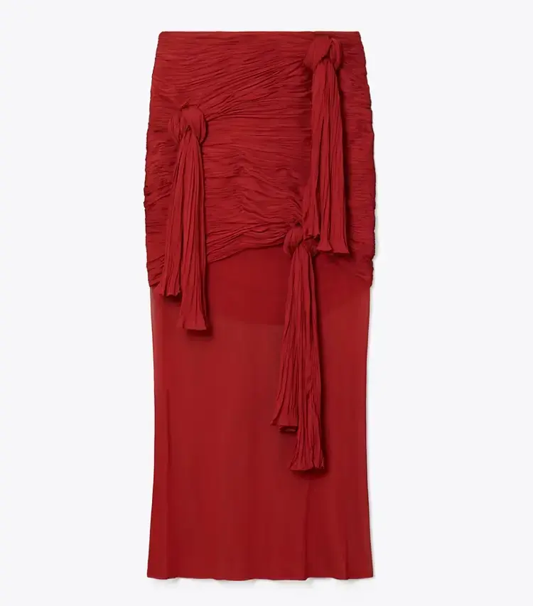 Knotted Viscose Skirt