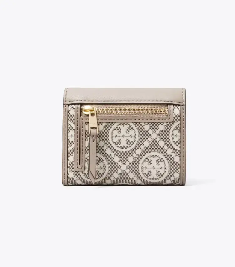 T Monogram Coated Jacquard Envelope Small Wallet - Image 3