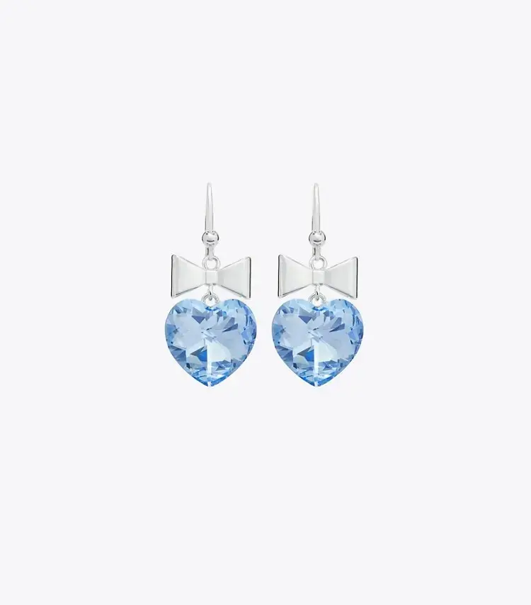 Curiosity Heart And Bow Earrings - Image 2
