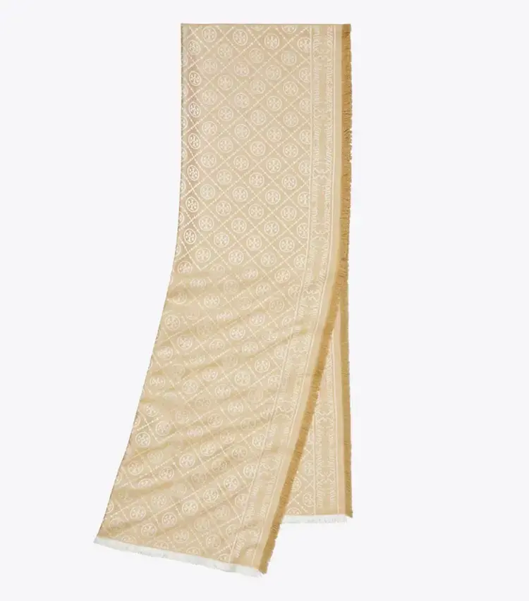 T Monogram Jacquard Oblong Scarf - Image 3