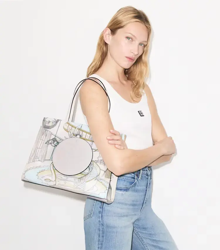 Small Ella Printed Tote - Image 2