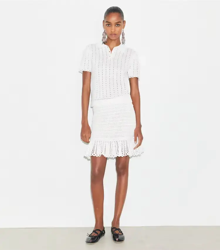 Crochet Cotton Skirt - Image 2