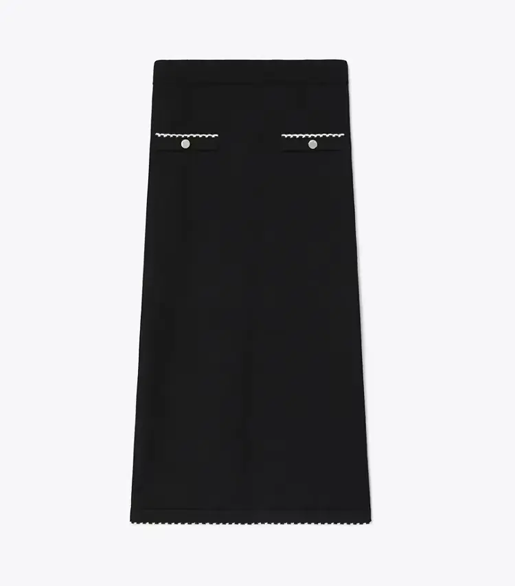 Wool Scalloped Skirt