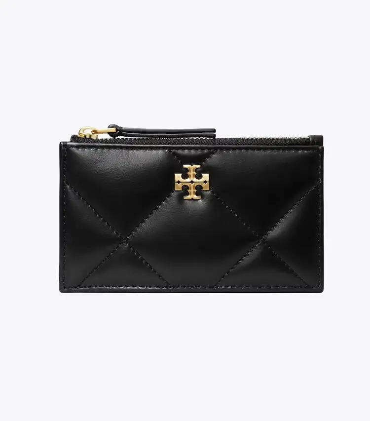 Kira Diamond Quilt Zip Card Case - Image 2