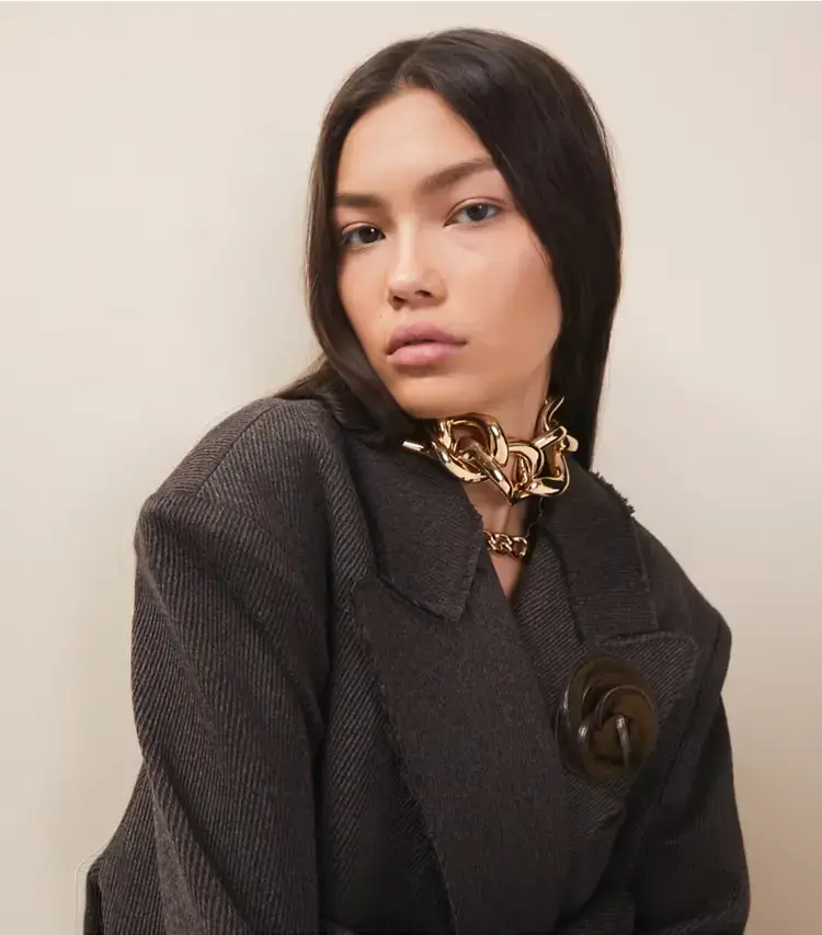 Wishbone Statement Necklace - Image 3