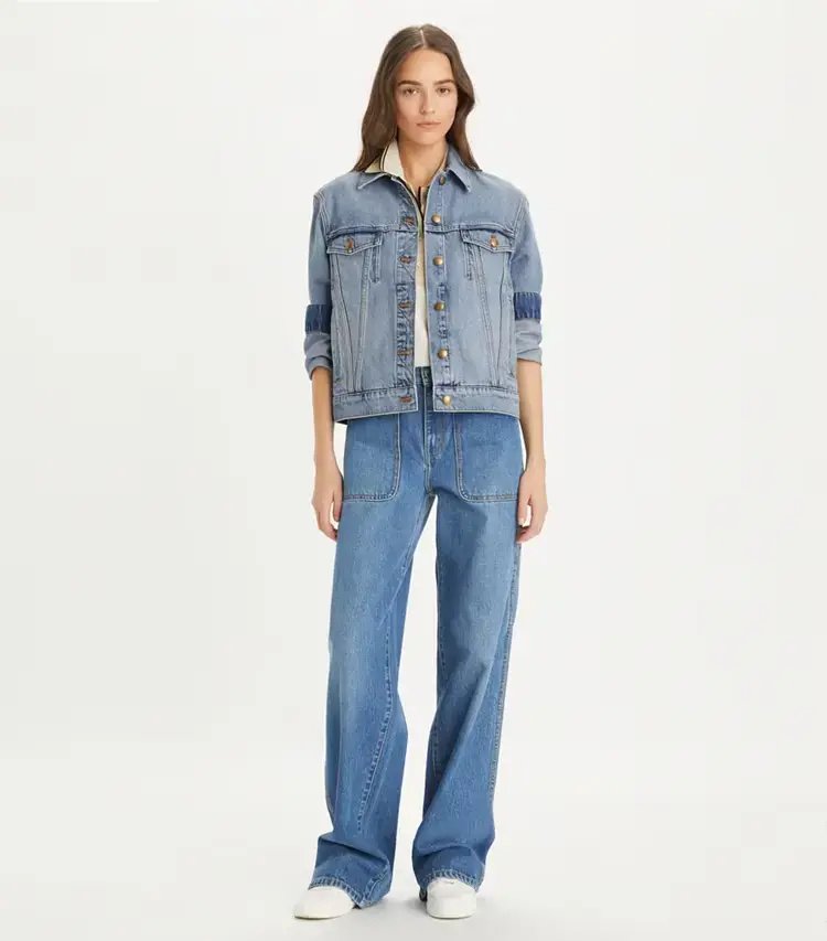Denim Jacket With Pockets - Image 3