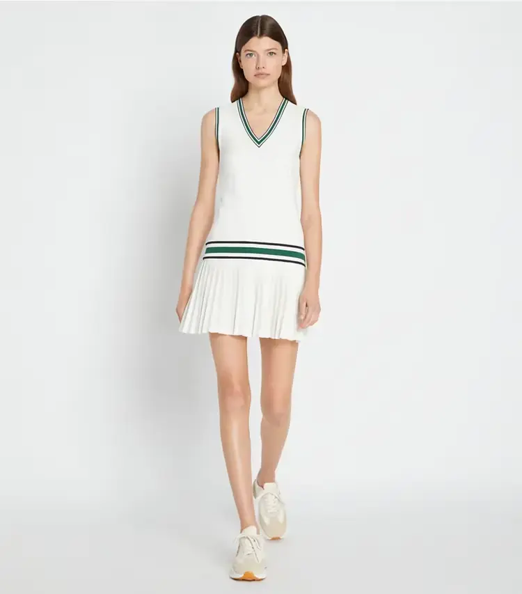 Performance Jersey V-Neck Tennis Dress - Image 2