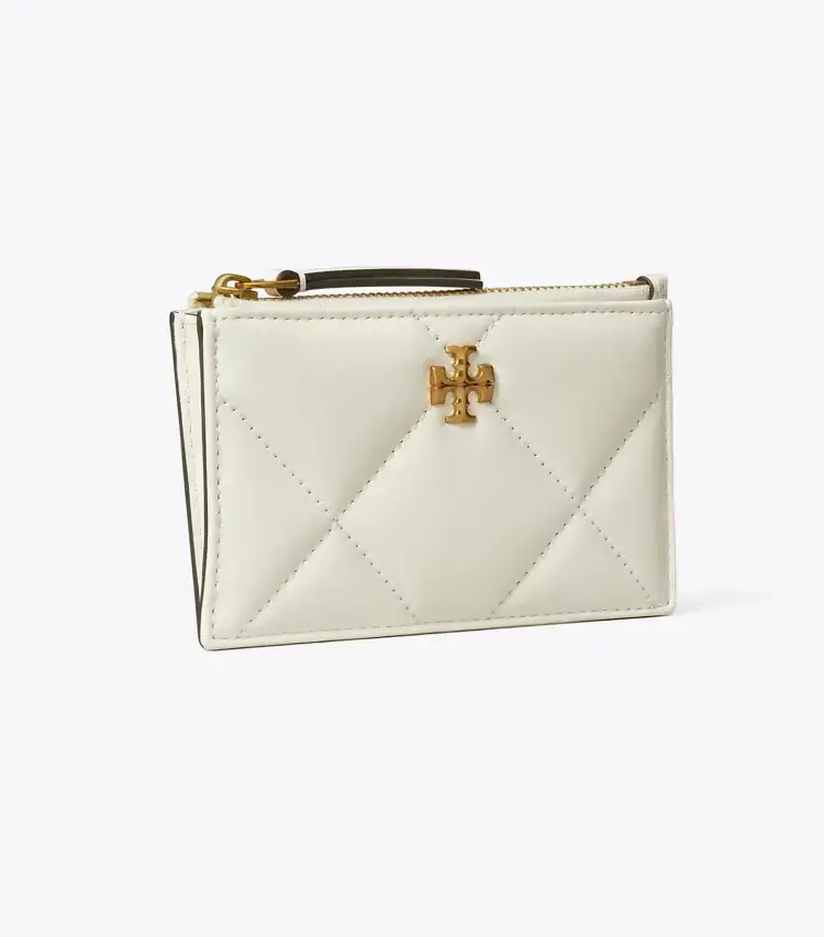 Kira Diamond Quilt Zip Card Case