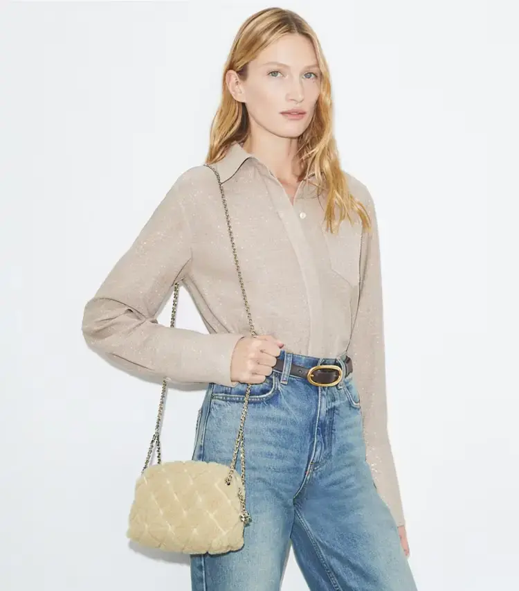 Fleming Soft Shearling Crossbody Bag - Image 2