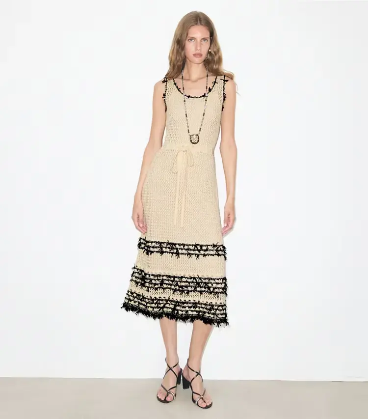 Cotton Knit Dress - Image 2