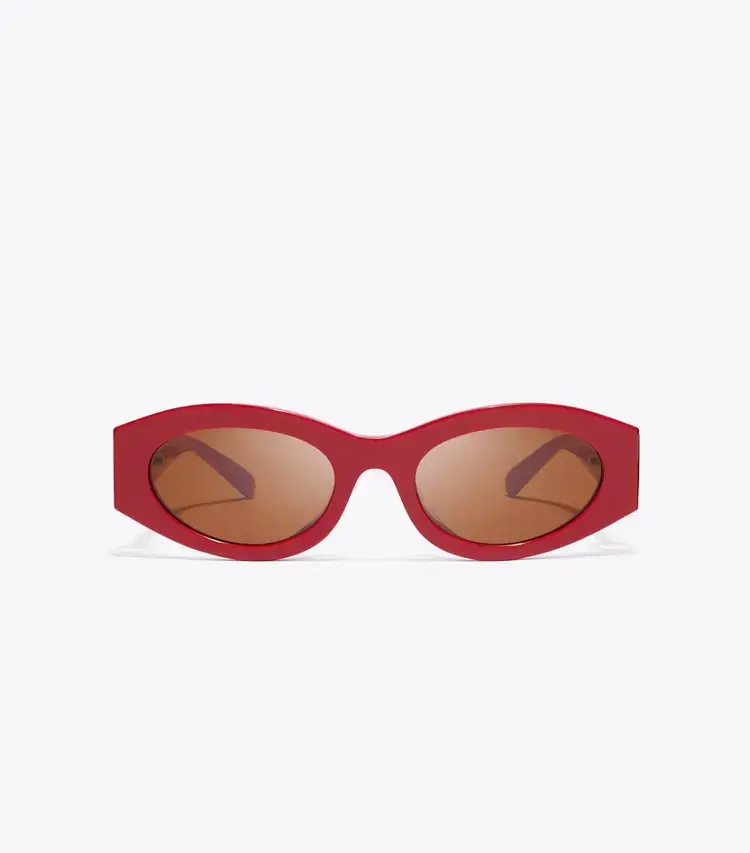 Pierced Oval Sunglasses