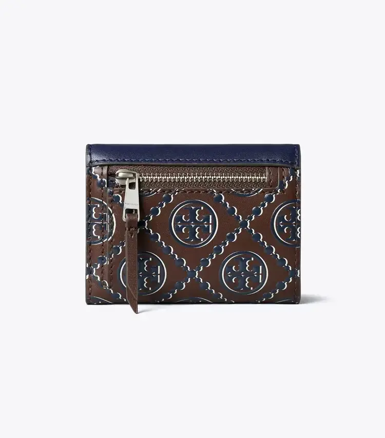 T Monogram Contrast Embossed Small Envelope Wallet - Image 3