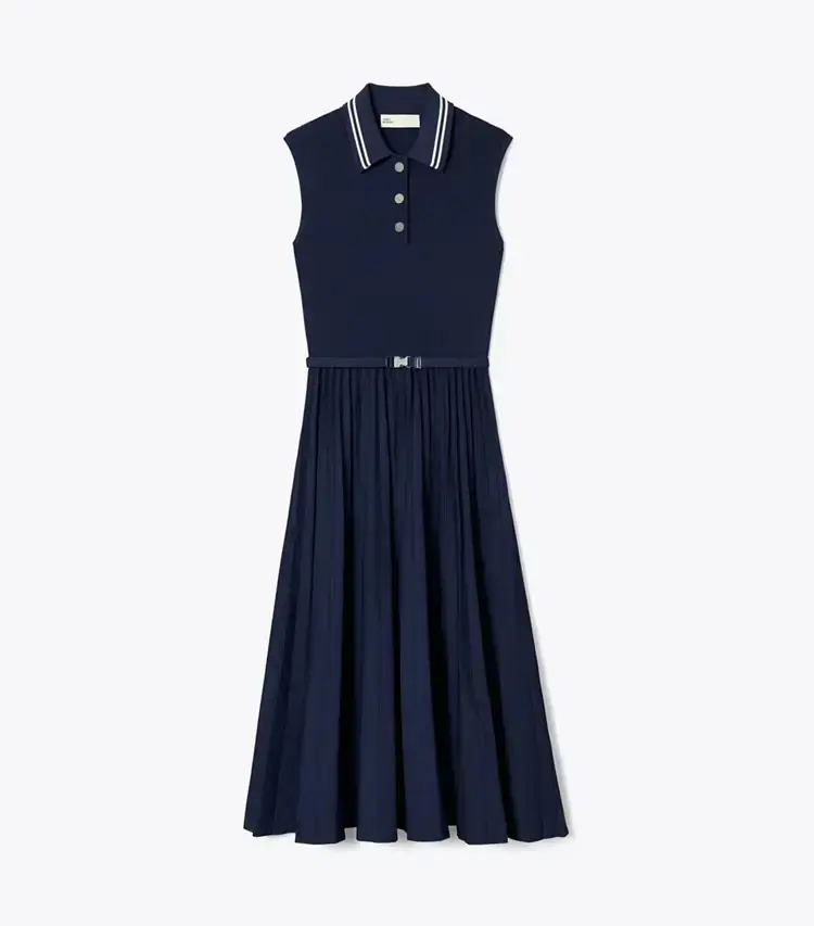 Pleated Viscose Dress