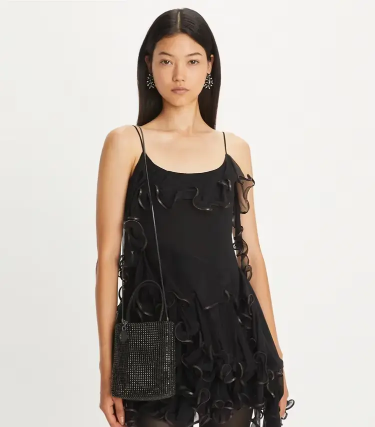 Night Owl Crystal-Embellished Mini Tote - Image 2