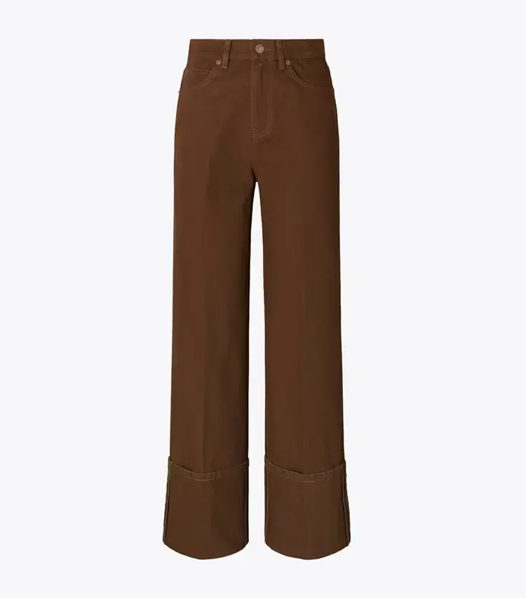 Cuffed Straight Leg Jean