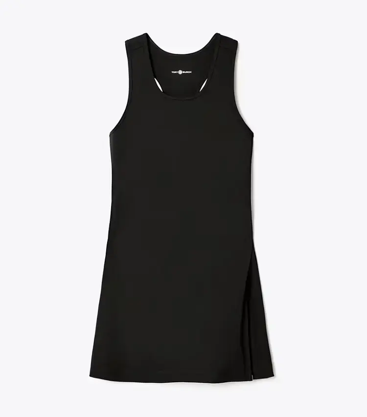 Performance Jersey Side-Slit Tennis Dress