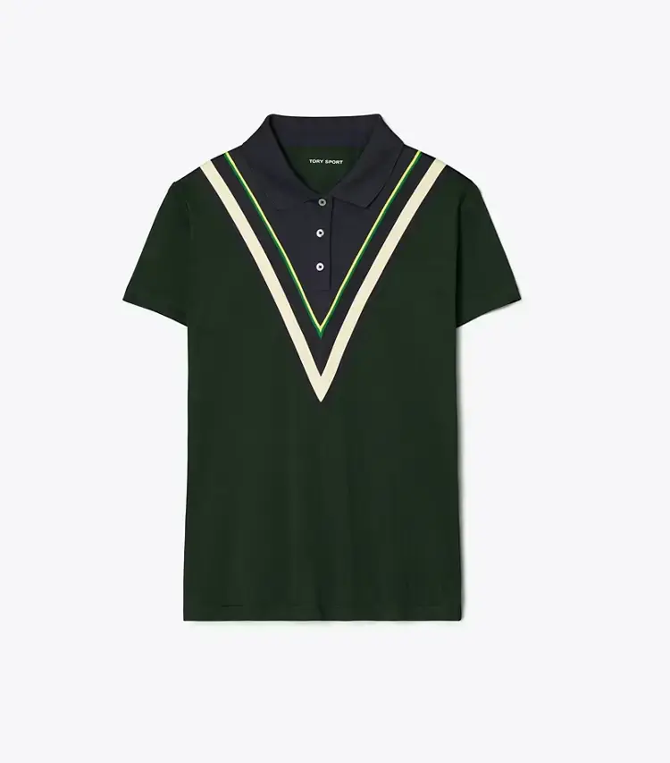 Tech PiquÉ Chevron Polo