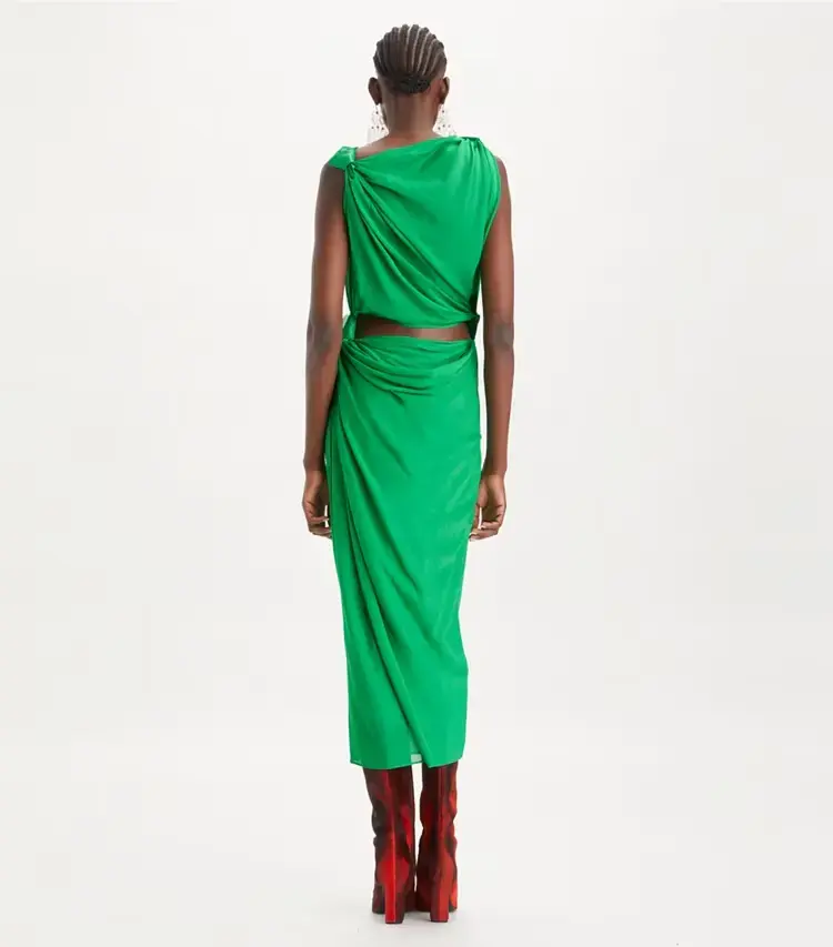 Viscose Knot Dress - Image 3