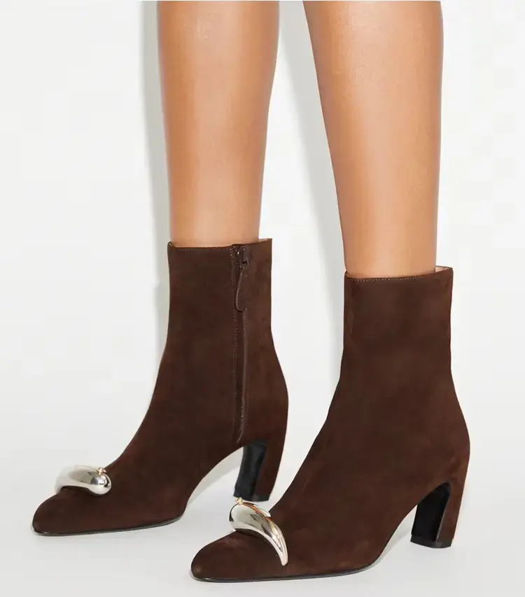 Pierced Heeled Ankle Boot - Image 2