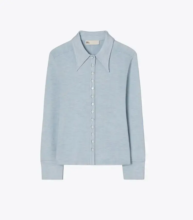 Silk Polo Cardigan