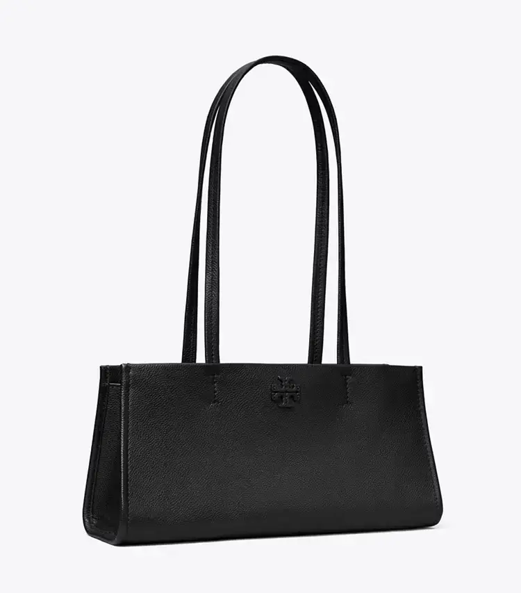 Leather East West Satchel