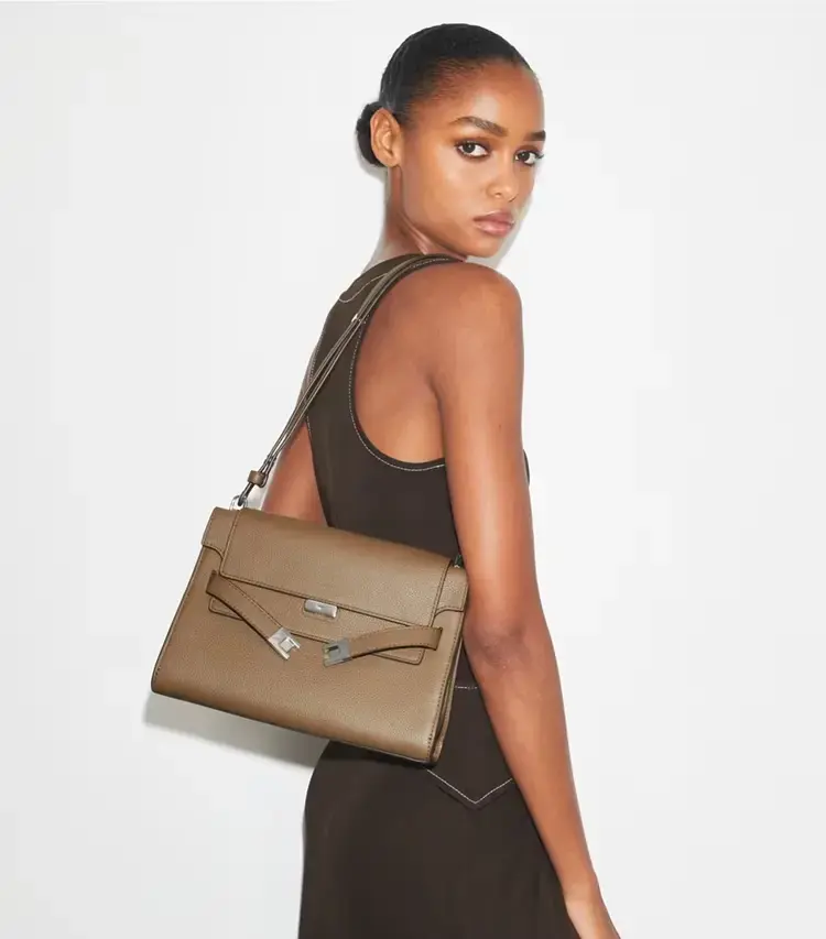Lee Radziwill Pebbled Shoulder Bag - Image 2
